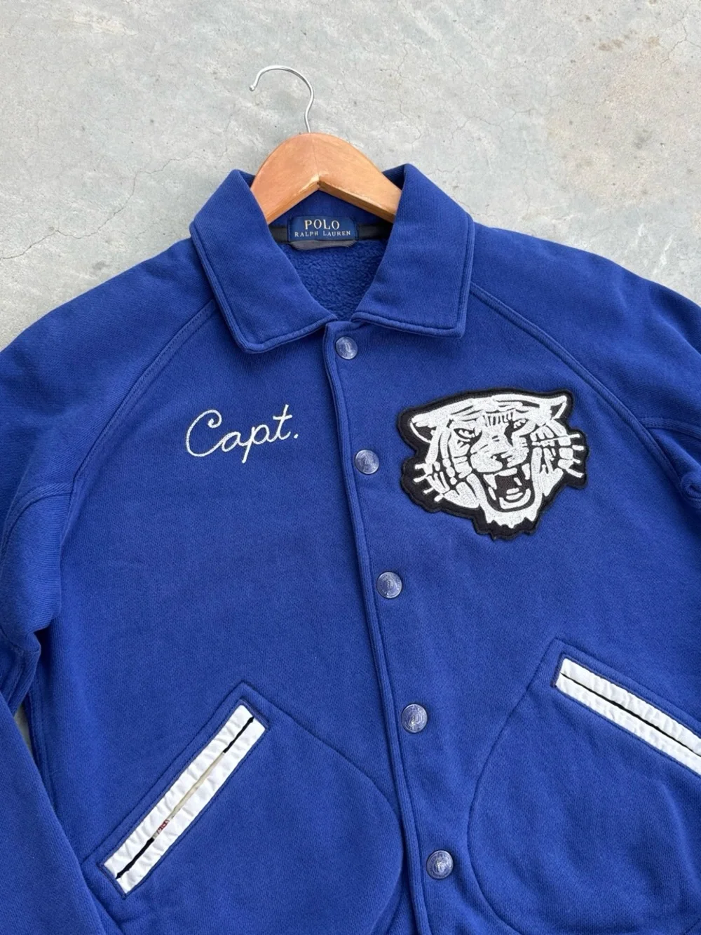 Vintage Polo Ralph Lauren RL Varsity Patchwork Letterman Jacket